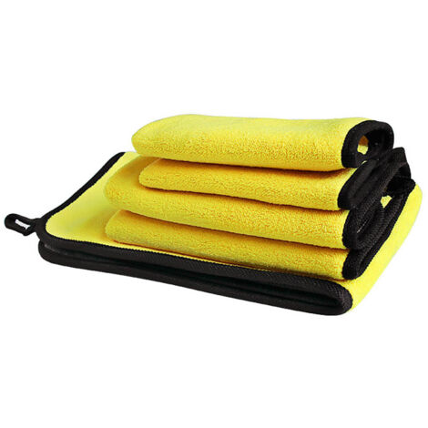 Chiffons de séchage en microfibre pour voiture et nettoyage domestique, lot de 3