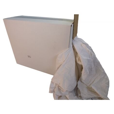 Chiffons lavables Coton blanc - carton de 10kg - CPI Hygiène