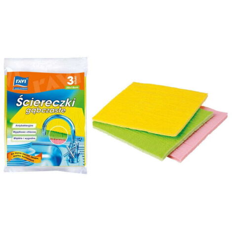 Chiffons éponges antibactériens absorbants 3 pièces