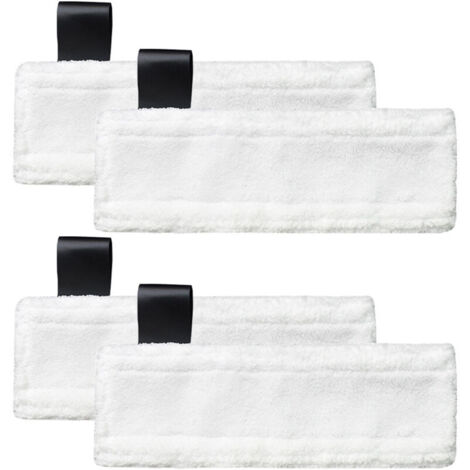 Chiffons microfibres de rechange pour nettoyeurs vapeur Kärcher Easy Fix SC2, SC3, SC4, SC5 (pack de 4)