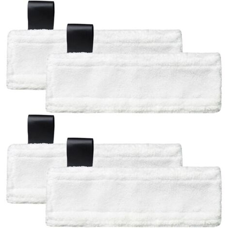 Chiffons microfibres de rechange pour nettoyeurs vapeur Kärcher Easy Fix SC2, SC3, SC4, SC5 (pack de 4)