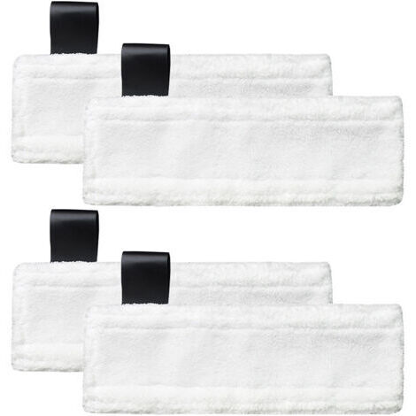 Chiffons microfibres de rechange pour nettoyeurs vapeur Kärcher Easy Fix SC2, SC3, SC4, SC5 (pack de 4)