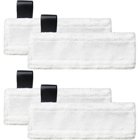 Chiffons microfibres de rechange pour nettoyeurs vapeur Kärcher Easy Fix SC2, SC3, SC4, SC5 (pack de 4)