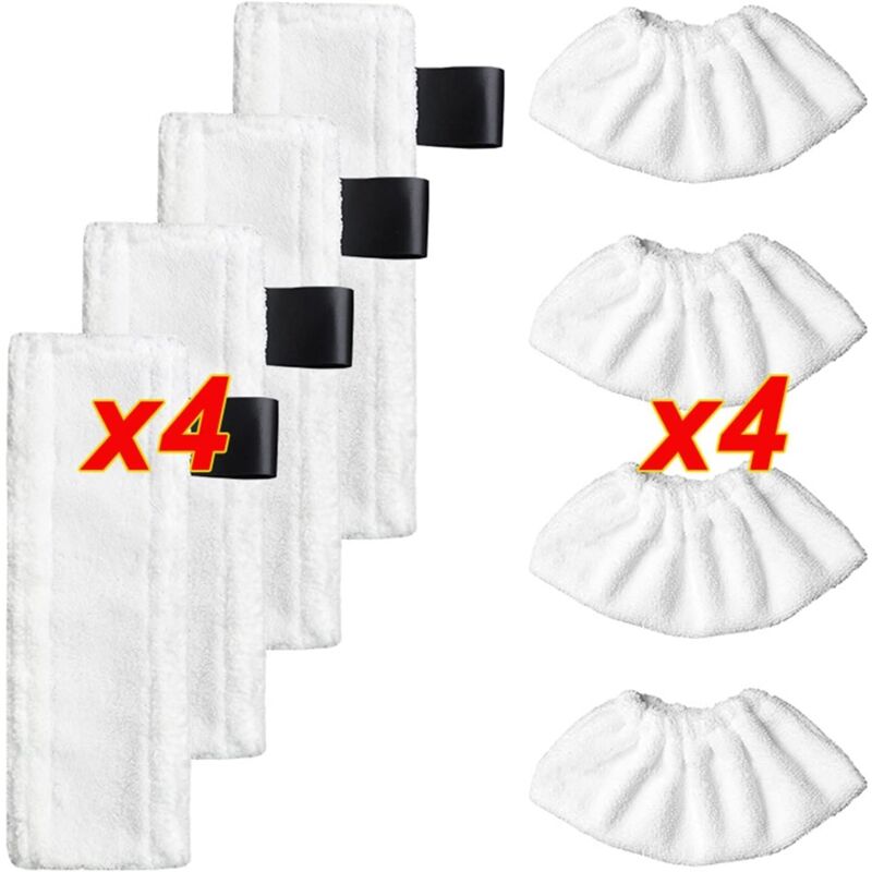 Sunxury - Chiffons pour vadrouille à vapeur Compatible avec Karcher Compatible avec Easyfix SC2 SC3 SC4 SC5 Housse de rechange en microfibre pour