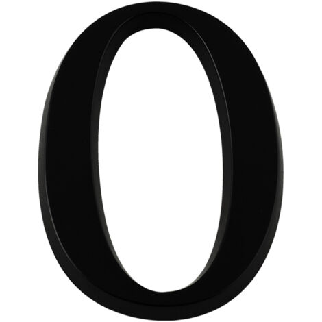 Chiffre 0 Noir Hauteur 40mm - 4621234