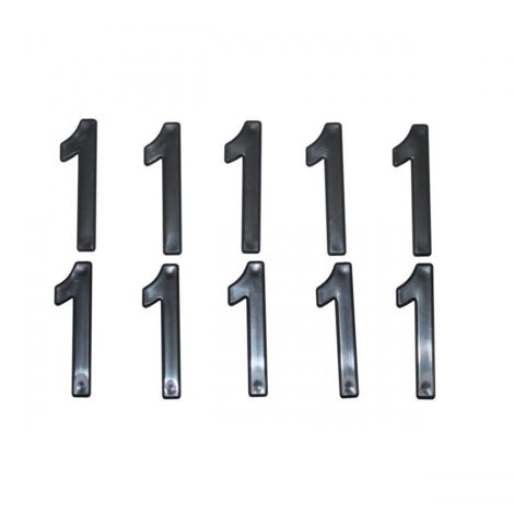 Chiffre 1 pour plaque d'immatriculation Tiflex H45mm pour moto