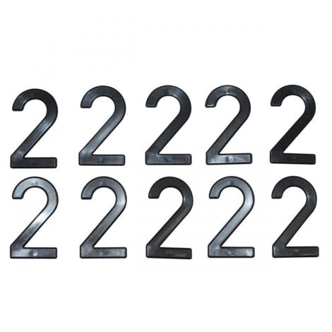 Chiffre 2 pour plaque d'immatriculation Tiflex H45mm pour moto