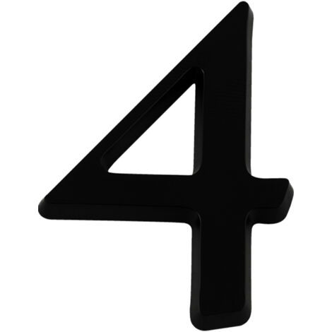 Chiffre 4 Noir Hauteur 40mm - 4621272