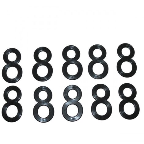 Chiffre 8 pour plaque d'immatriculation Tiflex H45mm pour moto