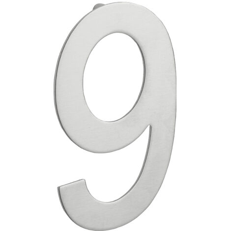 Chiffre 9 à visser, inox, H.100mm - THIRARD