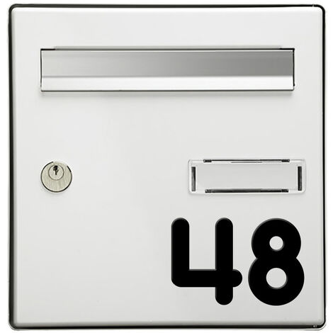 Numéro maison : chiffre métal et chiffre pour boite aux lettres