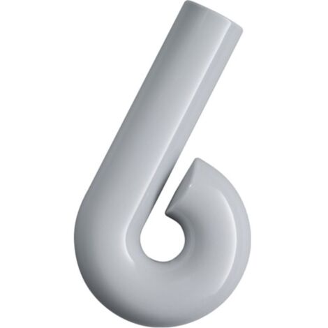 Chiffre du numéro de maison 6 Polyamide spécial 99 blanc pur 165mm D.33mm HEWI