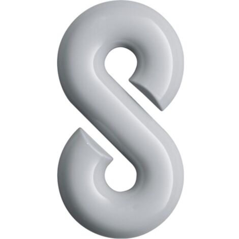Chiffre du numéro de maison 8 Polyamide spécial 99 blanc pur 165mm D.33mm HEWI