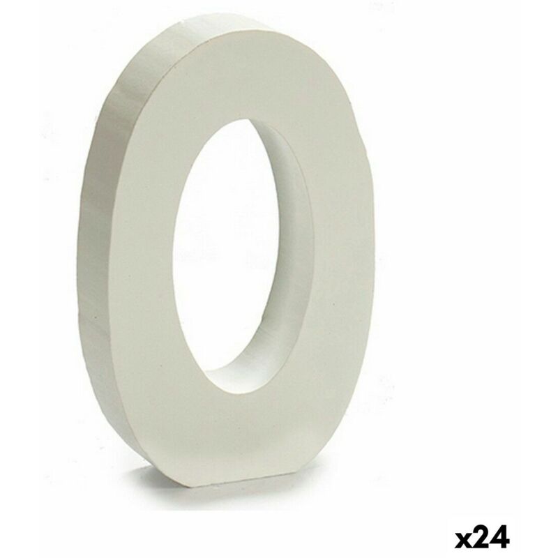 Pincello - Chiffre en bois white (2 x 16 x 14,5 cm) (24 pièces)