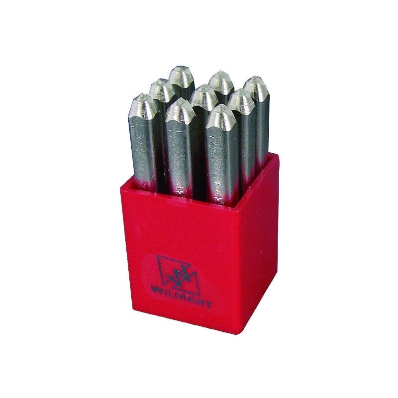 Wilmart - Chiffre à frapper à l'endroit hauteur 4mm jeu