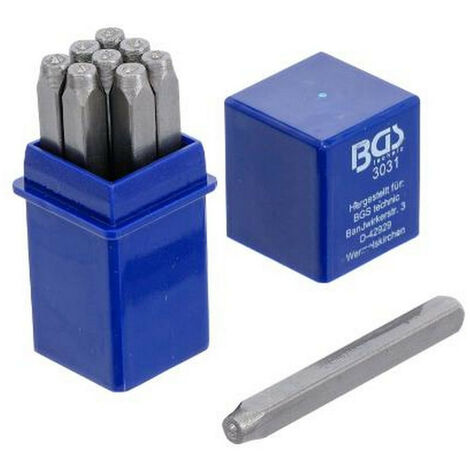 CHIFFRES A FRAPPER PRO 2 mm - 9 POINÇONS