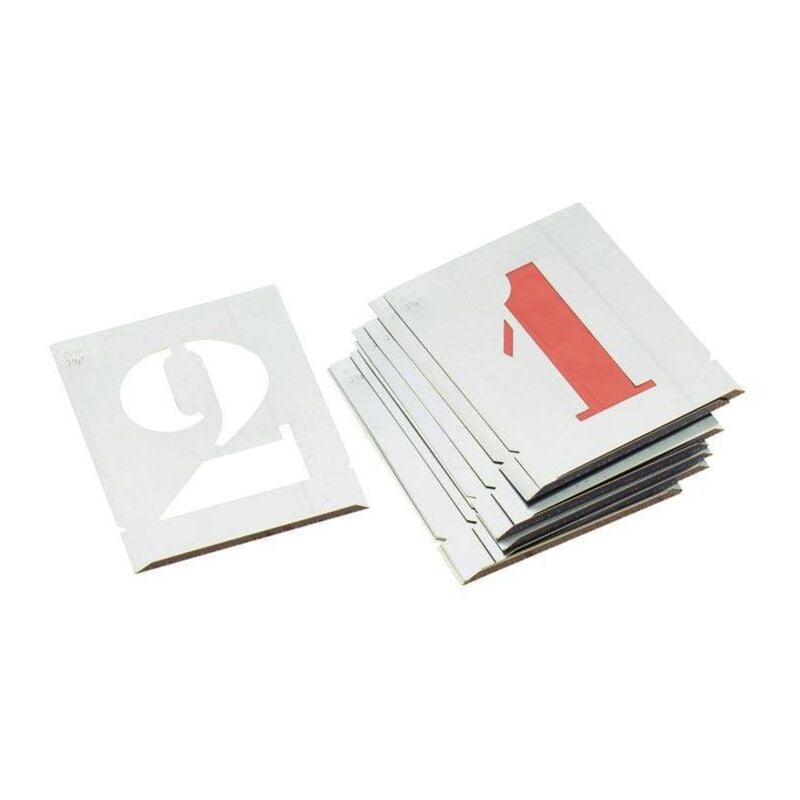 Pochoirs chiffres zinc 60MM