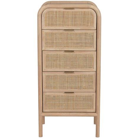 Chifonier Abeto Ratan 46X35X100 Natural