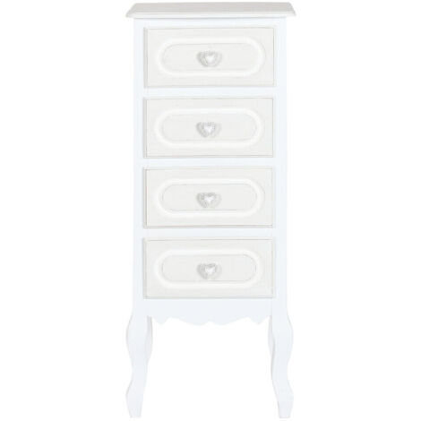 Chifonier Madera Mdf 40X36X100 Blanco