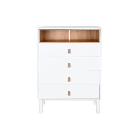 Chifonier Mdf Pu 80X40X117 52,48 Blanco
