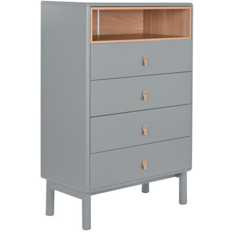 Chifonier Mdf Pu 80X40X117 Gris