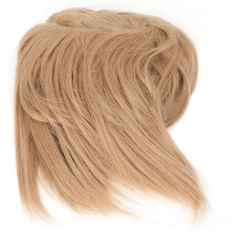 Chignon désordonné élégant avec bandeau, extension synthétique pour cheveux épais, accessoire coiffure femme et fille Q17-18