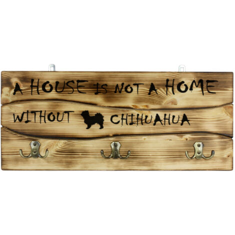 Chihuahua a pelo corto I - gruccia con cane, espositore per medaglie, decorazione per la casa di Art-Dog
