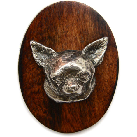 Chihuahua a pelo corto I - spilla per esposizione canina, fermaglio per numero di partenza, distintivo per cani di Art-Dog