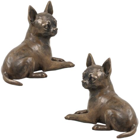 Chihuahua a pelo corto - statuetta di cane, statuetta da ufficio, trofeo per una mostra canina di Art-Dog