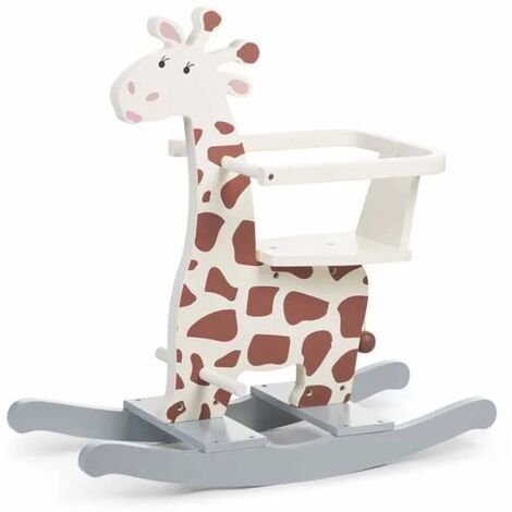 CHILDHOME Girafe à bascule Écru