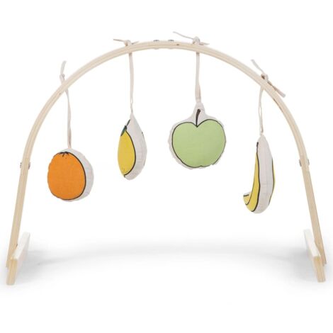 main image of "CHILDHOME Toy Fruit Set for Baby Gym 4pcs - Multicolour"