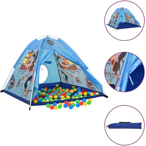Children Play Tent Blue 120x120x90 cm vidaXL