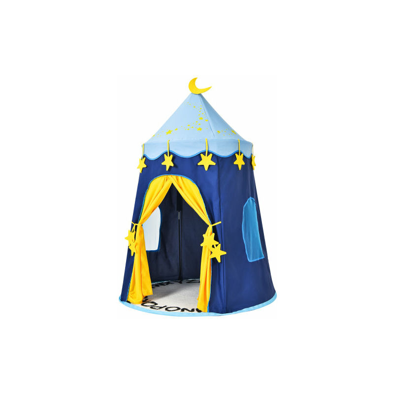Children Portable Playhouse Tent Kids Castle Indoor & Outdoor Blue