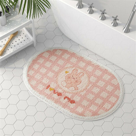 Apple Bathroom Rugs And Mat, Cute Kids Bath Doormats Decor Rug, Red Tufted  Plush, Machine Washable Luxury Shaggy High Absorbent And Anti Slip Foot Mat