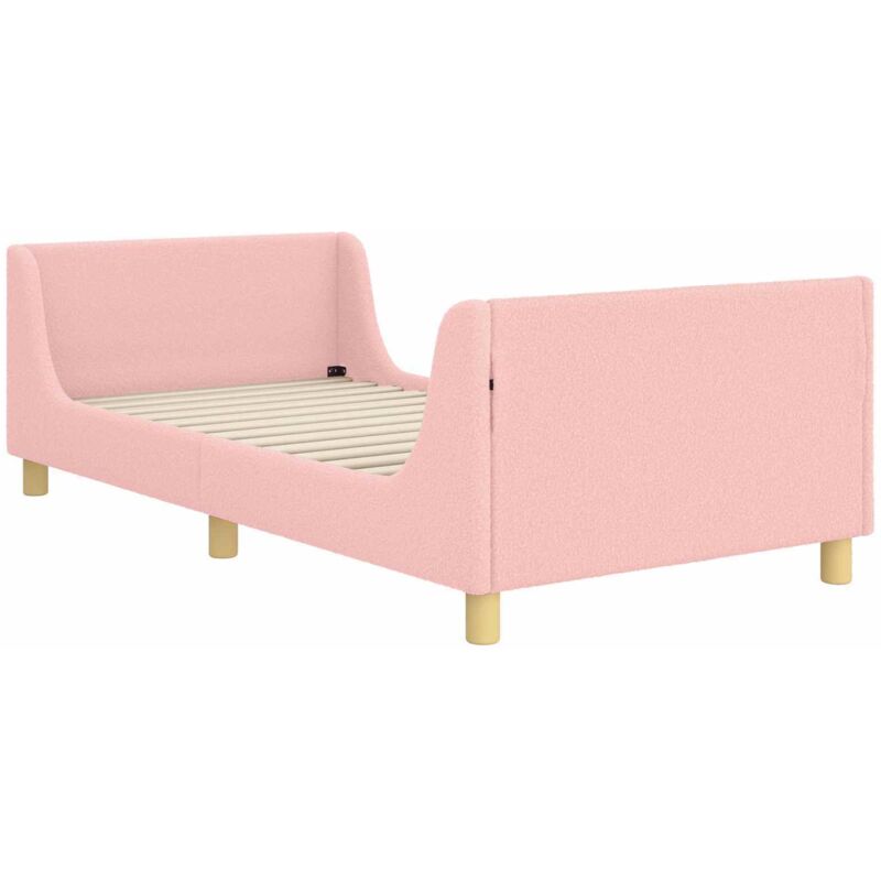 Children's Bed Frame With Headboard Pink 80 X 200 Cm Vidaxl
