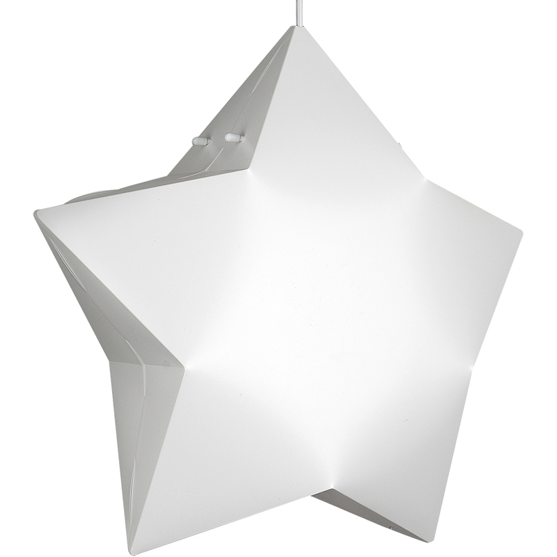 Children S Bedroom Nursery White 3d Star Ceiling Pendant Light Shade