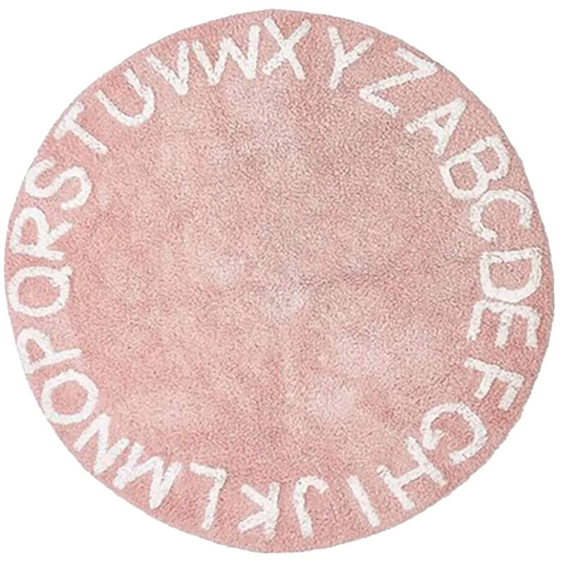 Children's bedroom rug, baby play mat, playroom rug, 26-letter alphabet classroom learning mat, soft and non-slip nursery decoration rug for baby