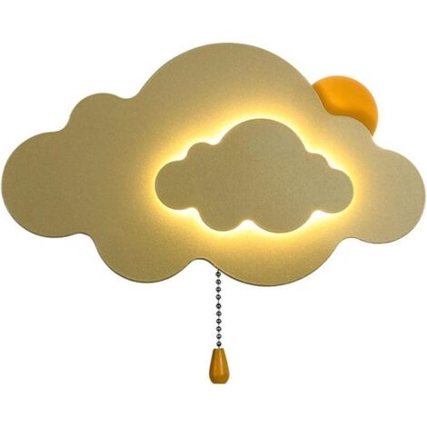 Children's Creative Cloud Ceiling Light, Wall Sconce, Warm Light Ceiling Lamp for Nursery Room