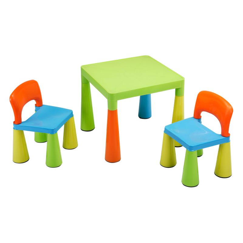 Children's Table & Chairs Set - Multicoloured