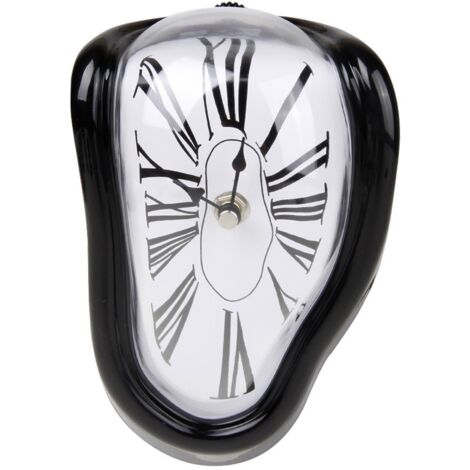 Children's Wall Clock Polar Bear Decorative Silent Non-Ticking Operated for Kitchen Living Room Bedroom Kids Room (Black, 18 cm)
