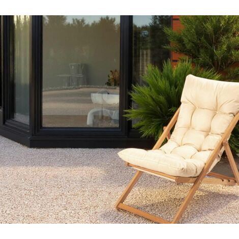 Chilienne beige confort - pliante, inclinable SORA