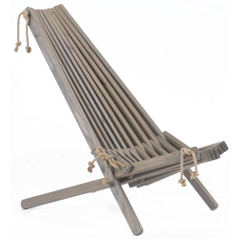 Chilienne en bois EcoChair Pin gris