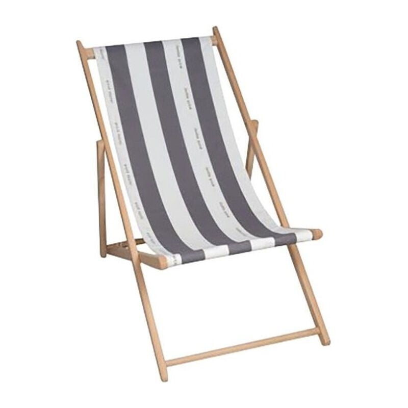 Chilienne Cancale - jardin prive - Gris - Pliable et sans entretien - Toile fixe - Multipositions