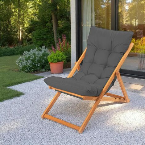 Chilienne grise confort - pliante, inclinable SORA