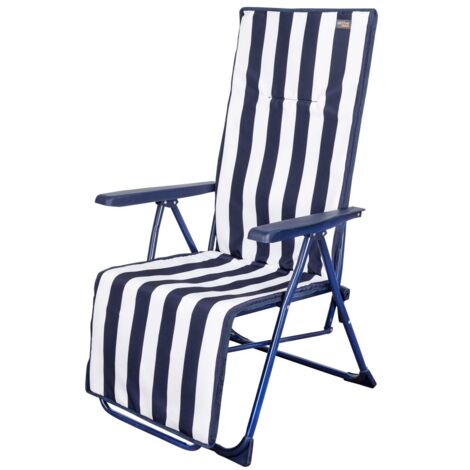 Chilienne pliante 5 positions Sailor Stripes 59x59x109 cm Aktive Garden