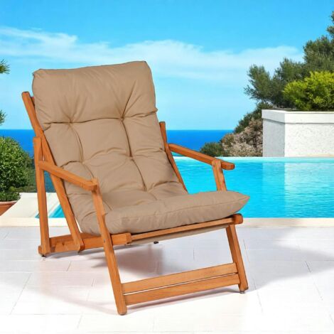 Chilienne taupe pliante - grand confort SORA