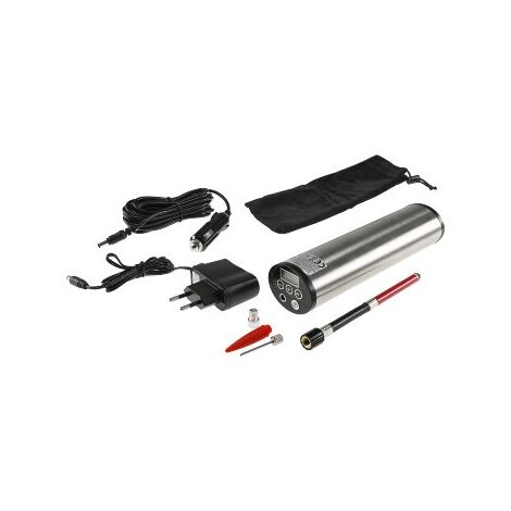 ChiliTec 21329 Luftpumpe mit LiIon Akku, Druckeinstellung, KFZ-Adapter