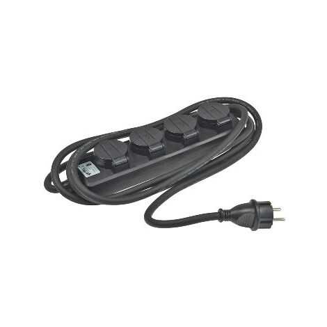 ChiliTec 4-Fach Steckdosenleiste Aussensteckdose, IP44, 3M Kabel