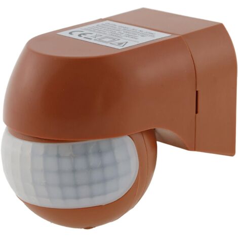 ChiliTec außen Bewegungsmelder IP44 mini CBM-Slim ziegelrot 180 Grad schwenkbar