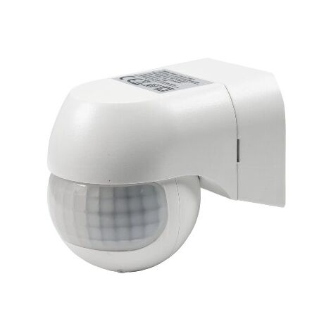 ChiliTec Bewegungsmelder Außen 180°, 12m Reichweite, IP44, Weiß